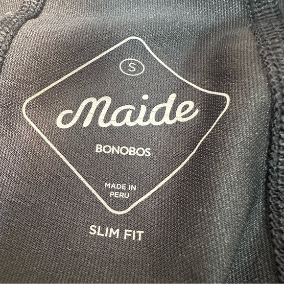 Maide x Bonobos Golf flex quarter zip, Men’s size small slim fit, black - Picture 8 of 12